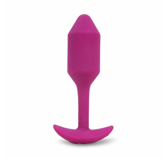 Plug analny wibrujący - B-Vibe Vibrating Snug Plug 2 Rose